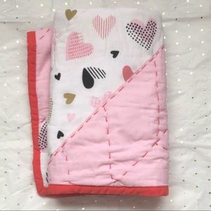 Metallic Heart Sham
